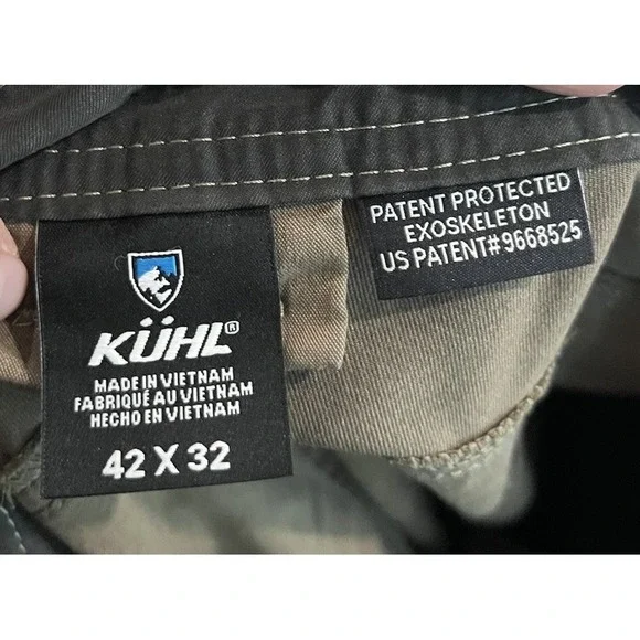 Kuhl Beige Radikl Outsider Men's Hiking Climbing Pants Size 42 x 32
